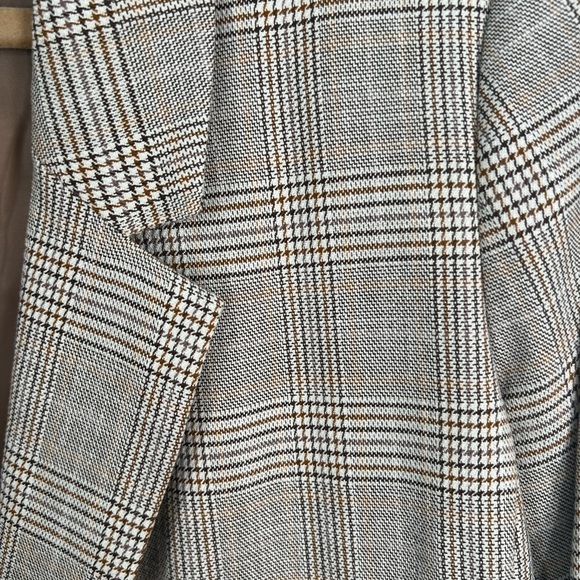 Tommy Hilfiger BROWN Plaid Blazer (Size 14) - Picture 3 of 4